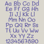 BX Embroidery Font, Coastal Hug BX 13-125mm Editable Object-Based!