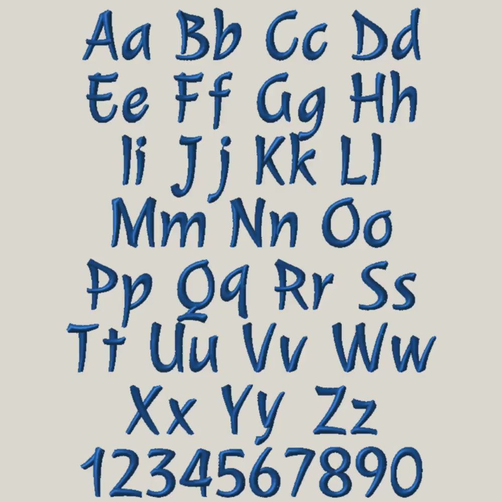 Native BX letters', Coastal Hug Embroidery Fonts, 13mm-125mm Pack