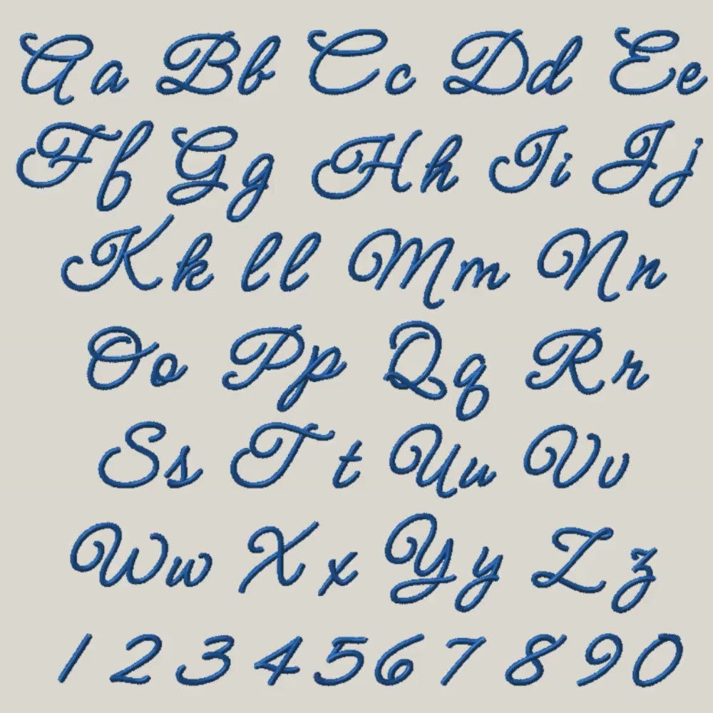 BX Embroidery Font, Coastal Hug Native, 13mm-125mm, Editable, Sew