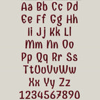 native BX font' Coastal Hug Embroidery Font, BX.5 13-125mm Stitch