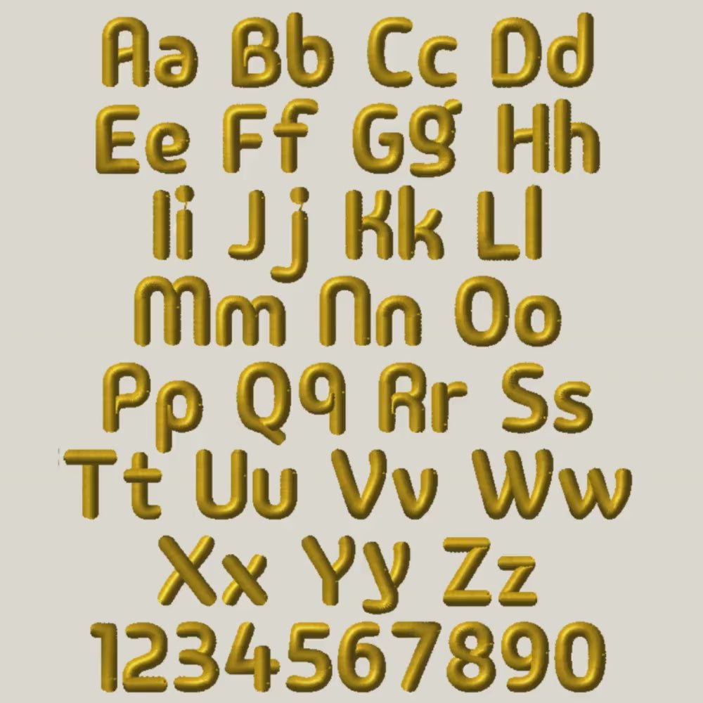 Native Bx Embroidery Font, Coastal Hug, For Embrilliance 13mm-125mm