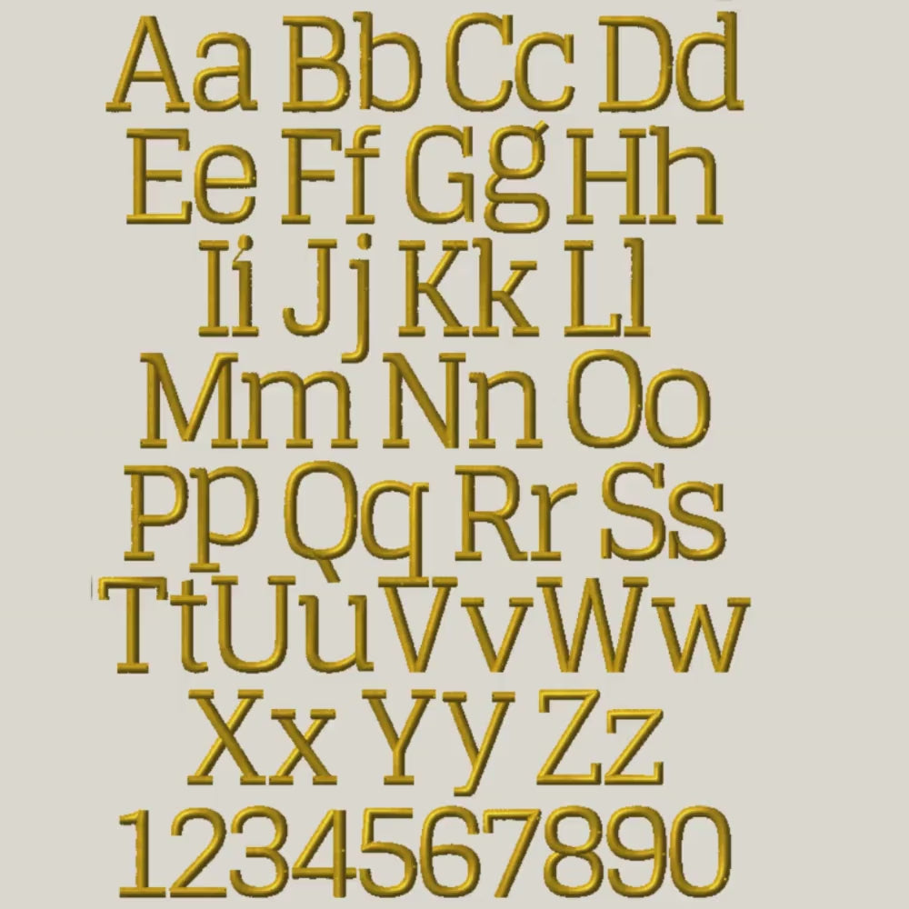 BX Embroidery Font' Coastal Hug Native BX, Scalable 13mm–125mm For