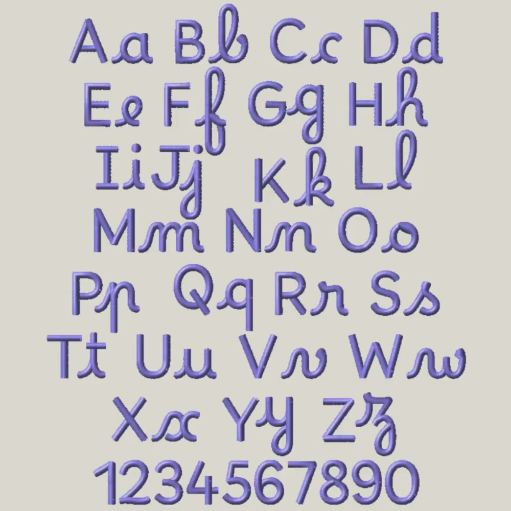 BX Embroidery Font, Coastal Hug Native BX, Scalable 13mm Editable