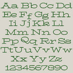 Native BX Embroidery Font, Coastal Hug, 13mm-125mm, Upper/Lower V2