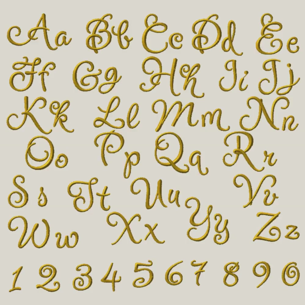 Native Bx Embroidery Font, Coastal Hug BX, 13-125mm Embrilliance v1