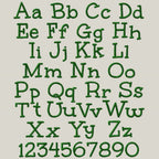 Native BX Font', Coastal Hug 0.5"-5" Embroidery Alphabet Editable