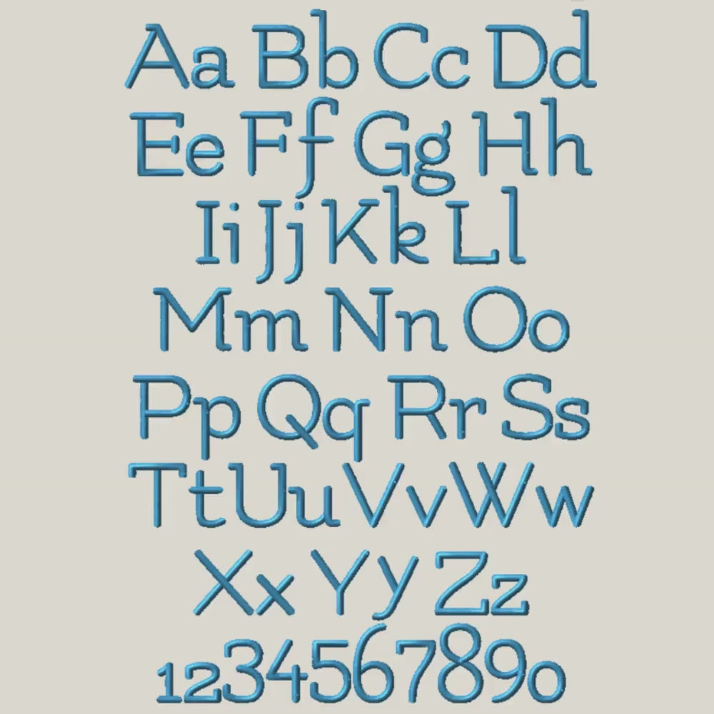 Native BX Embroidery Font, Coastal Hug BX In Embrilliance, 13-125mm