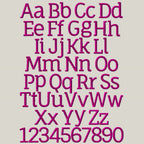 BX Embroidery Font, Coastal Hug Fully Scalable 0.5"–5" (13–125mm)