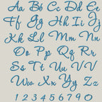 BX Embroidery Font', Coastal Hug Native BX Font, 13mm-125mm, Objs