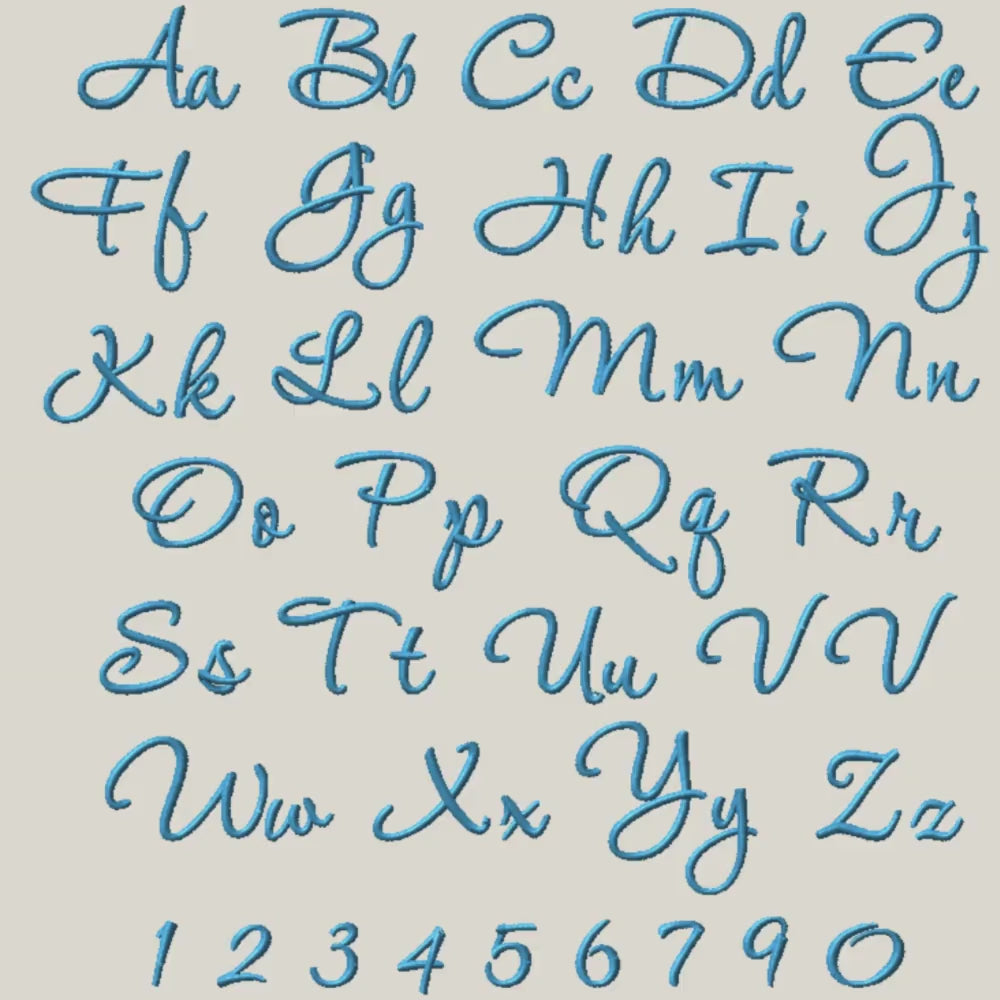 BX Embroidery Font', Coastal Hug Native BX Font, 13mm-125mm, Objs