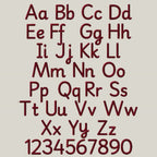native bx embroidery font, Coastal Hug BX Monogram, 13-125mm Edits