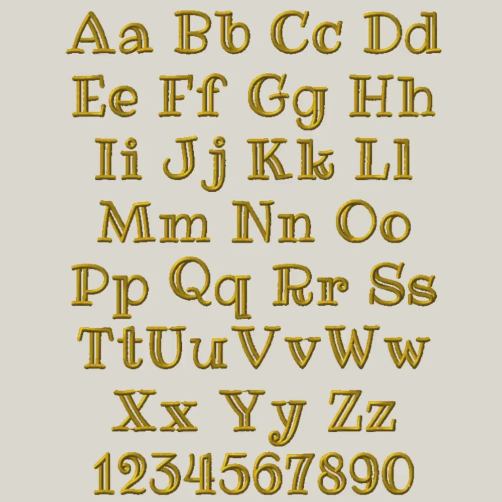 Native BX alphabet, Coastal Hug BX Embroidery Font 13mm-125mm V1.0