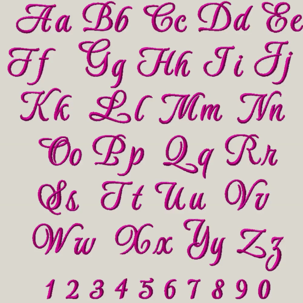 Bx Embroidery Font, Coastal Hug BX Native Font, 13–125mm Scalable!