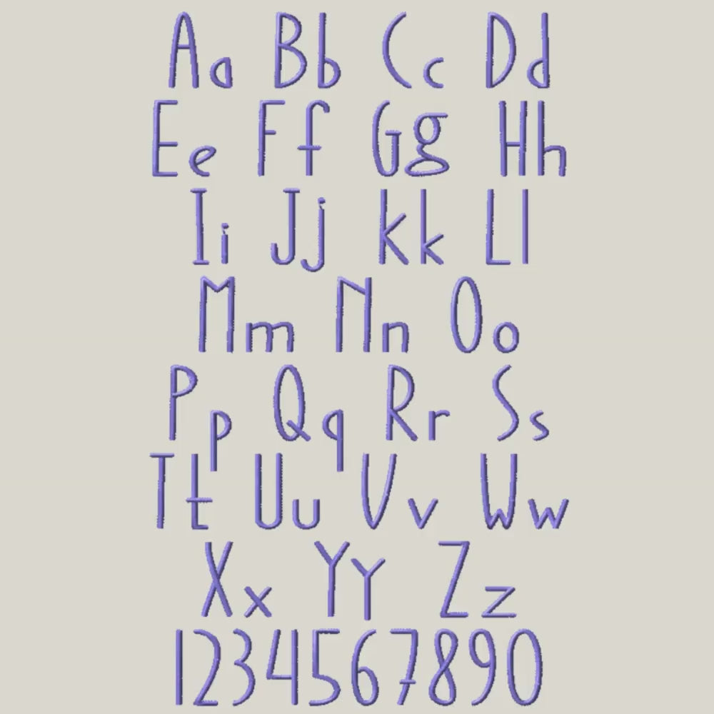Native Bx Font, Coastal Hug Embroidery Font, 13mm-125mm, Editable!