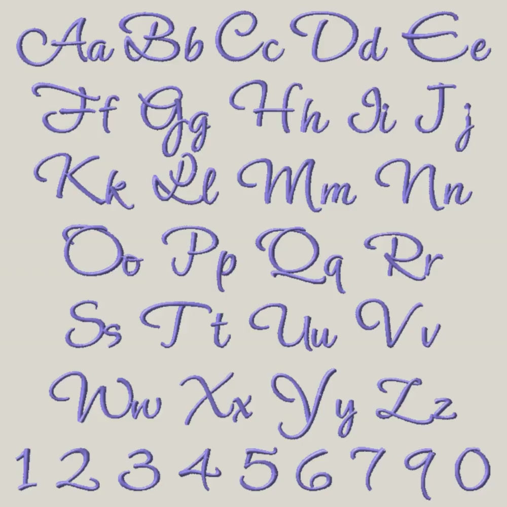 BX Embroidery Font' Coastal Hug Native BX, 13mm-125mm, UppercaseXL