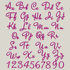 native bx font', Coastal Hug Embroidery Font, 13mm–125mm Editable
