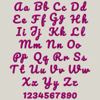 native bx embroidery font, Coastal Hug BX, 0.5–5" Size, Editable!