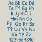 Native BX Font, Coastal Hug Embroidery Font BX.5, 13-125mm Script