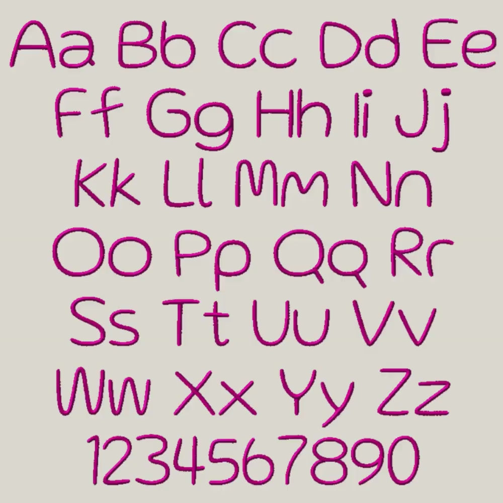 native bx font, Coastal Hug Embroidery Font, 13mm–125mm, Editable
