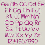 native bx font, Coastal Hug Embroidery Font, 13mm–125mm, Editable