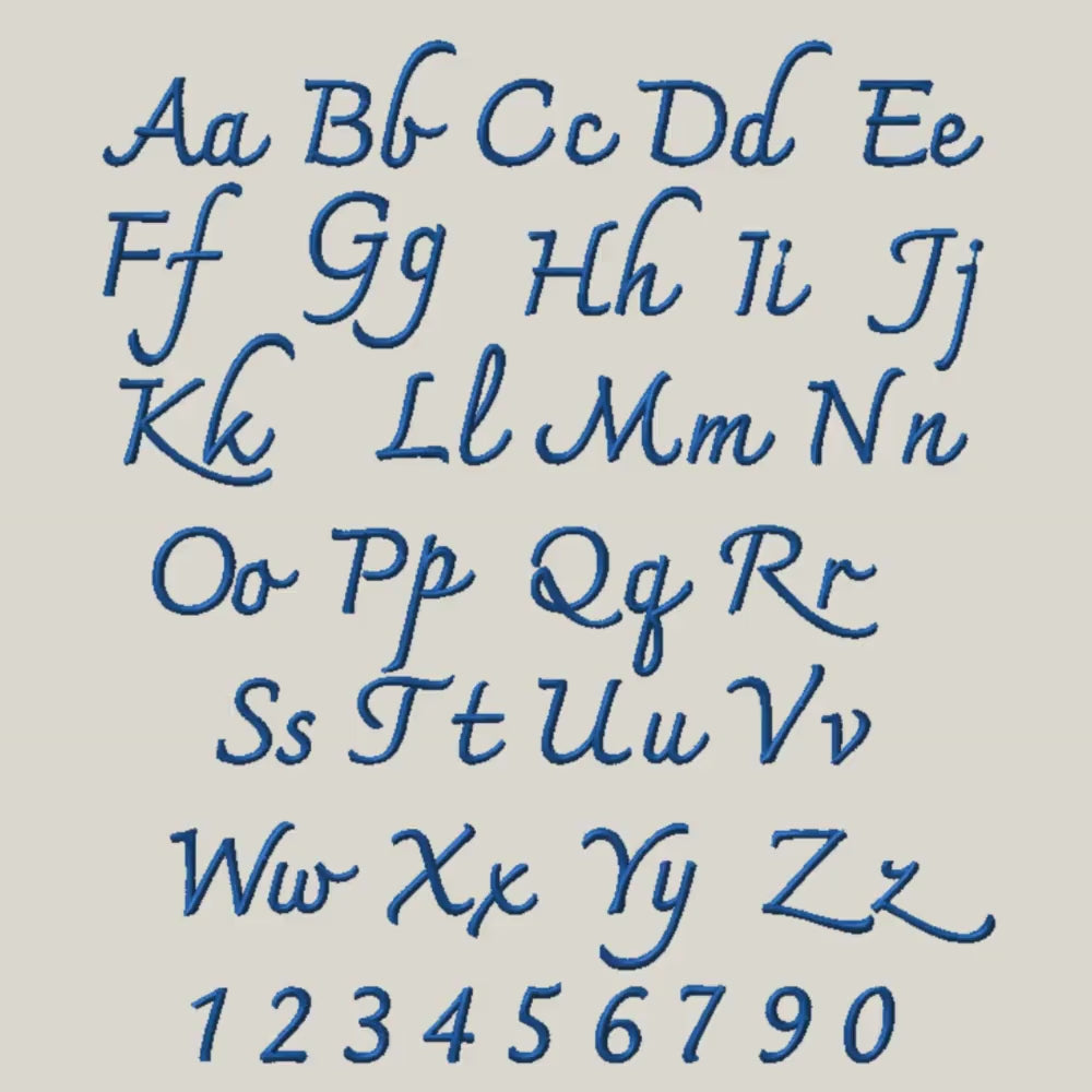 BX Embroidery Font' Coastal Hug Native BX Font, 13mm-125mm, Ready