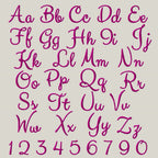 Native BX Font', Coastal Hug Embroidery Font, 0.5"–5.0" Resizable