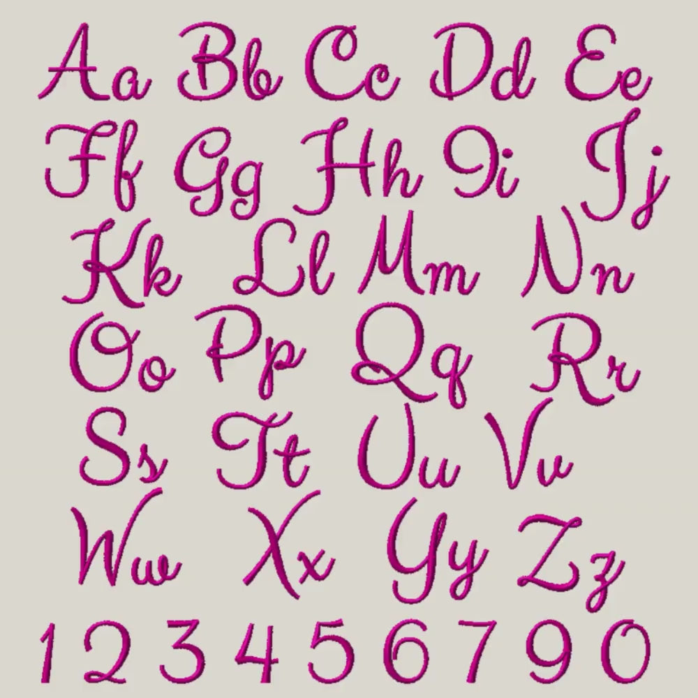 Native BX Font', Coastal Hug Embroidery Font, 0.5"–5.0" Resizable