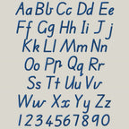 Native Bx Embroidery Font, Coastal Hug BX, Object-Based 13-125mm.