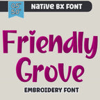 Bx Embroidery Font, Coastal Hug Script Alphabet, Monogram 0.5-5in