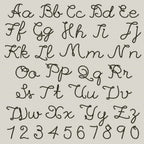 BX Embroidery Font' CoastalHug Native BX Editable Font, 13mm-125mm