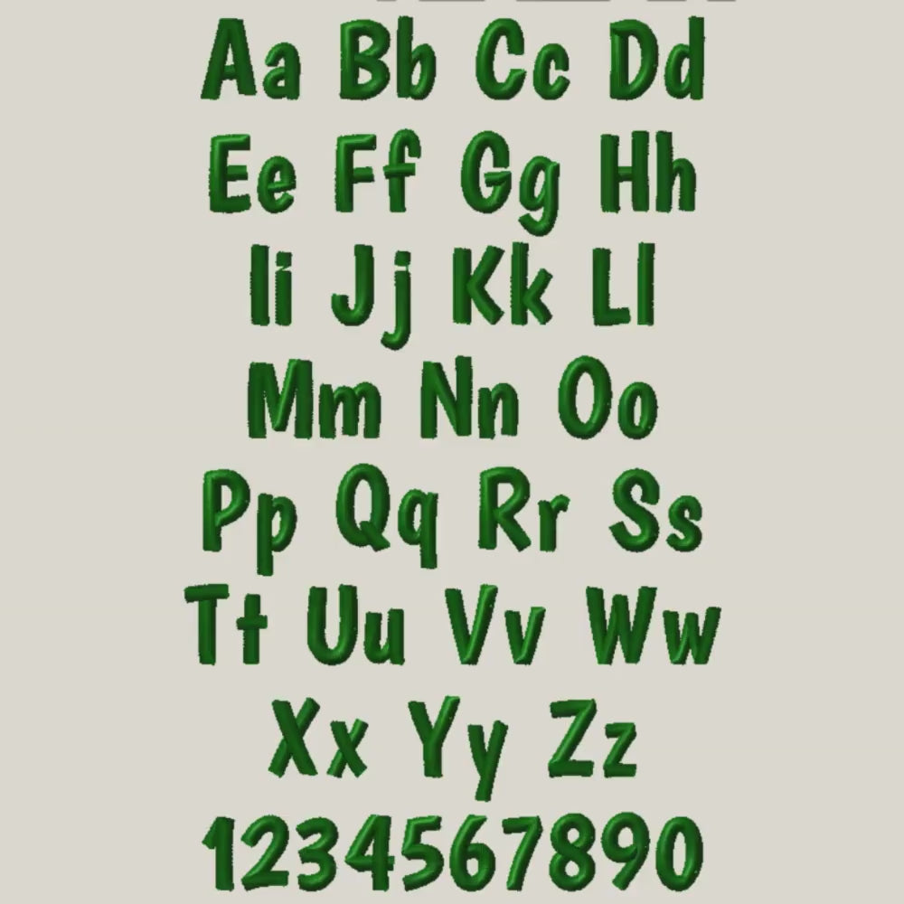Native BX font, Coastal Hug Embroidery Font 13mm–125mm, Editable.