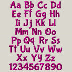 Native BX Font, Coastal Hug Embroidery Font, Editable, 13mm–125mm